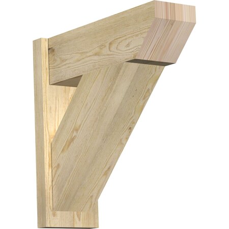 Ekena Millwork Traditional Slat Rough Sawn Outlooker, Douglas Fir, 8"W x 24"D x 24"H OUT08X24X24TRA06RDF